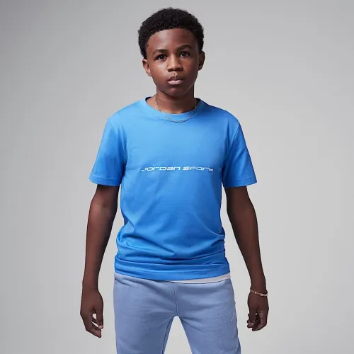 Nike Jordan Dri-FIT Sport Big дитячі футболка блакитний