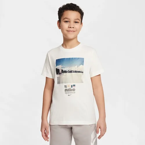 Nike Sportswear Big дитячі Crew-Neck футболка колір білий
