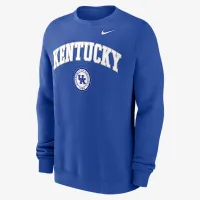 Kentucky Wildcats Arched Seal мужские Nike College Pullover Crew синий