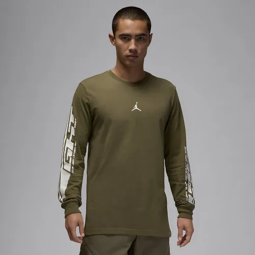 Nike Jordan MVP мужские Long-Sleeve футболка цвет зеленый