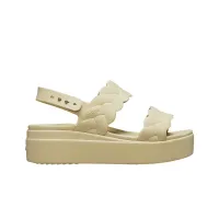 Шльопанці Crocs Brooklyn Woven Low Wedge 209977-212 - Бежевий