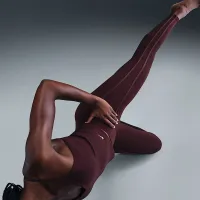 Nike One жіноча З високою талією 7/8 лосіни колір червоний