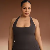 NikeSKIMS Vintage Seamless женская Racerback Tank Top цвет коричневый