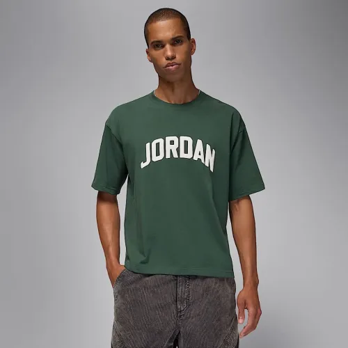 Nike Jordan Flight Essentials мужские футболка цвет зеленый
