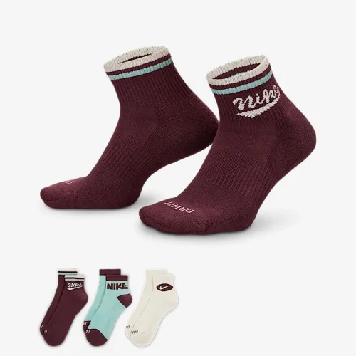 Nike Everyday Plus Ankle носки (3 пары) многоцветный