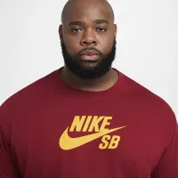 Nike SB мужские Logo Skate футболка цвет красный