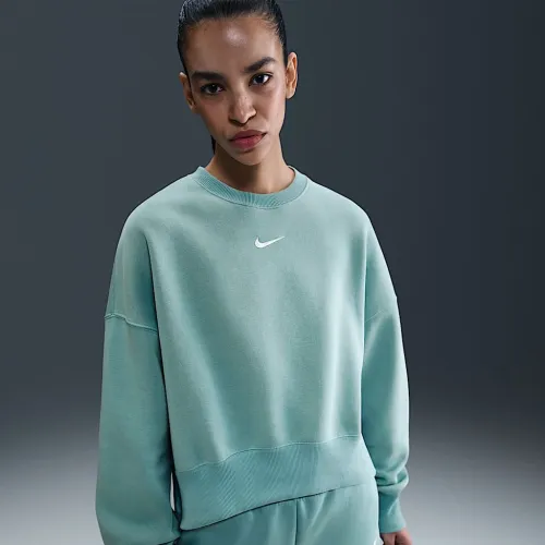 Nike Sportswear Phoenix Fleece жіноча Over-оверсайз Crew-Neck світшот колір зелений