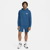 Nike мужские Dri-FIT Hooded Fitness Pullover синий