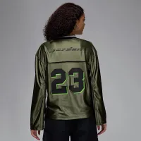 Nike Jordan жіноча Long-Sleeve Jersey Top колір зелений
