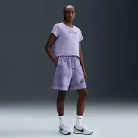 Nike Sportswear женская Short-Sleeve футболка цвет фиолетовый