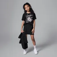 Nike Jordan Big дитячі Graphic футболка колір чорний