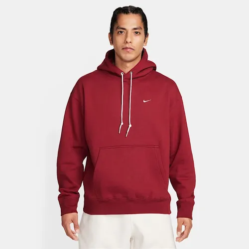 Nike Solo Swoosh чоловічі Fleece Pullover Толстовка з капюшоном колір червоний