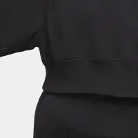 Nike Sportswear Phoenix Fleece женская оверсайз Cropped V-Neck Top (большие размеры) цвет черный