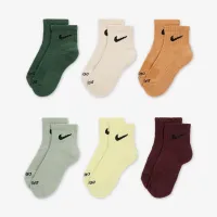 Nike Dri-FIT Performance Basics Little дитячі Ankle шкарпетки (6 пар) колір зелений