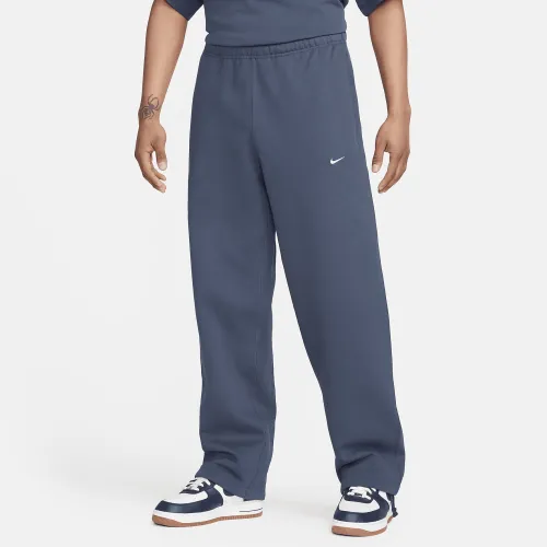 Nike Solo Swoosh чоловічі Open-Hem Fleece Pants блакитний