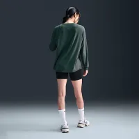 Nike One Relaxed женская Dri-FIT Long-Sleeve Top цвет зеленый