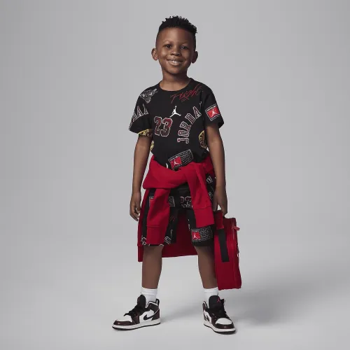 Nike Jordan 23 Little дитячі 2-Piece шорти комплект колір чорний