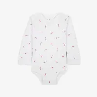 Nike Baby Essentials Baby (12-24M) Long Sleeve Bodysuits (3 Pack) колір білий