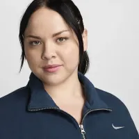 Nike Sportswear Phoenix Fleece женская оверсайз Track Куртка (большие размеры) синий