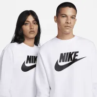 Nike Sportswear Club Fleece мужские Graphic Crew цвет белый