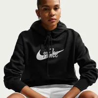 Nike Sportswear Phoenix Fleece женская оверсайз Logo Толстовка с капюшоном цвет черный