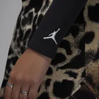 Nike Jordan женская Long-Sleeve Knit Top цвет черный