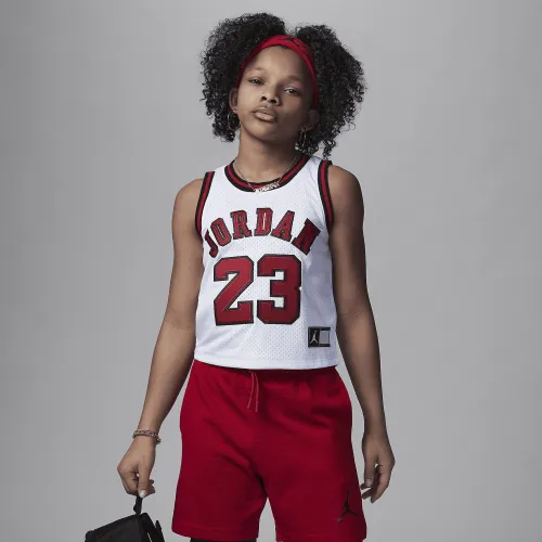 Nike Jordan Big дитячі Recon Cropped Jersey колір білий