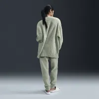 Nike Sportswear Phoenix Cozy Букле женская С высокой Талией оверсайз Knit Pants цвет зеленый