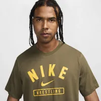 Nike мужские Wrestling футболка цвет зеленый