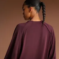 NikeSKIMS Airy жіноча оверсайз V-Neck Long-Sleeve Top колір червоний