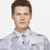 Nike Dri-FIT Tour мужские Camo для гольфа Polo цвет белый