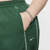 Nike Windrunner жіноча З високою талією Woven Open-Hem Pants (великі розміри) колір зелений