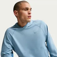 Nike Primary NanoKnit чоловічі Dri-FIT UV Protection Pullover Performance Толстовка з капюшоном блакитний