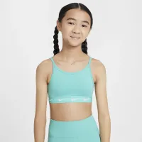 Nike One Girls' Sports Bra цвет зеленый