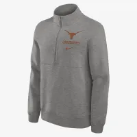 Texas Longhorns Primetime Club мужские Nike College 1/2-Zip Crew цвет серый