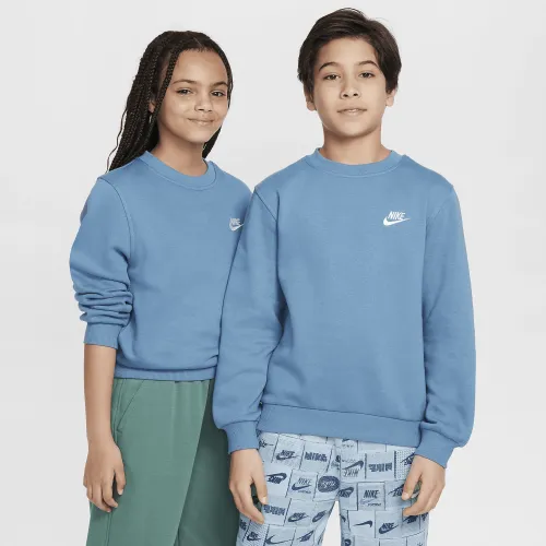 Nike Sportswear Club Fleece Big детские свитшот синий