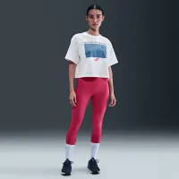 Nike Sportswear Club жіноча Cropped футболка колір білий