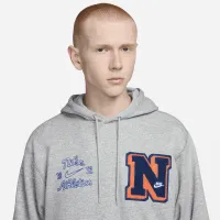 Nike Club Fleece мужские French Terry Pullover Толстовка с капюшоном цвет серый