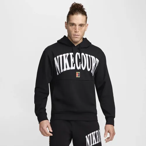 NikeCourt Heritage чоловічі Dri-FIT Fleece Tennis Толстовка з капюшоном колір чорний