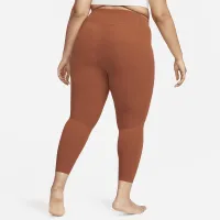 Nike Zenvy жіноча Gentle-Support З високою талією 7/8 лосіни (великі розміри) колір коричневий