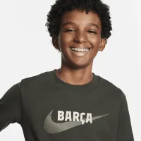 FC Barcelona Swoosh Nike футболка цвет зеленый
