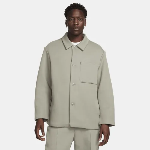 Nike Sportswear Tech Fleece Reimagined мужские оверсайз Shacket цвет серый