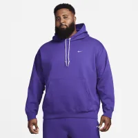 Nike Solo Swoosh мужские Fleece Pullover Толстовка с капюшоном цвет фиолетовый