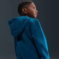 Nike Kylian Mbappé Little Kids 'Fleece Pullover Толстовка с капюшоном and Pants набор синий