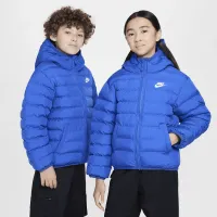 Nike Sportswear Lightweight Synthetic Fill Big детские Loose Hooded Куртка синий
