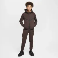 Nike Sportswear Tech Fleece Big детские Full-Zip Толстовка с капюшоном цвет коричневый