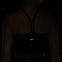 Nike One Fitted жіноча Dri-FIT Cropped Tank Top колір чорний