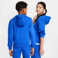 Nike Sportswear Club Fleece Big детские Толстовка с капюшоном синий