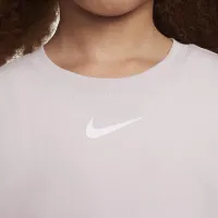 Nike Little дитячі Cozy Graphic футболка колір фіолетовий