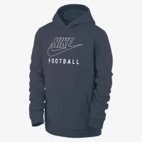 Nike Swoosh Club Fleece Big дитячі Football Pullover Толстовка з капюшоном блакитний